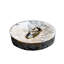 Plateau de meuble-lavabo rond naturel en forme de travertin et bijoux - Socle décoratif pour parfum, anneaux et clés, cadeau idéal-129528794-129528795