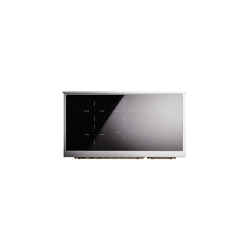 ILVE Nostalgie II 48 in Induction Range, Emerald Green/Brass
