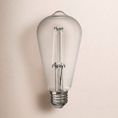 Branded Lamps 7.5W ST19 Clear LED Edison Bulb
