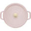 Cocotte en fonte ronde 4 pintes Staub - rose pivoine