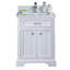Ensemble de meuble-lavabo simple 25 "avec miroir Harkness-960982142