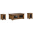 Bloomfield Lift Top Storage Caster Cocktail Table With 2 Chairside End Table