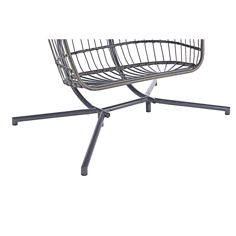 Chaise suspendue en rotin pour 2 personnes, Beige