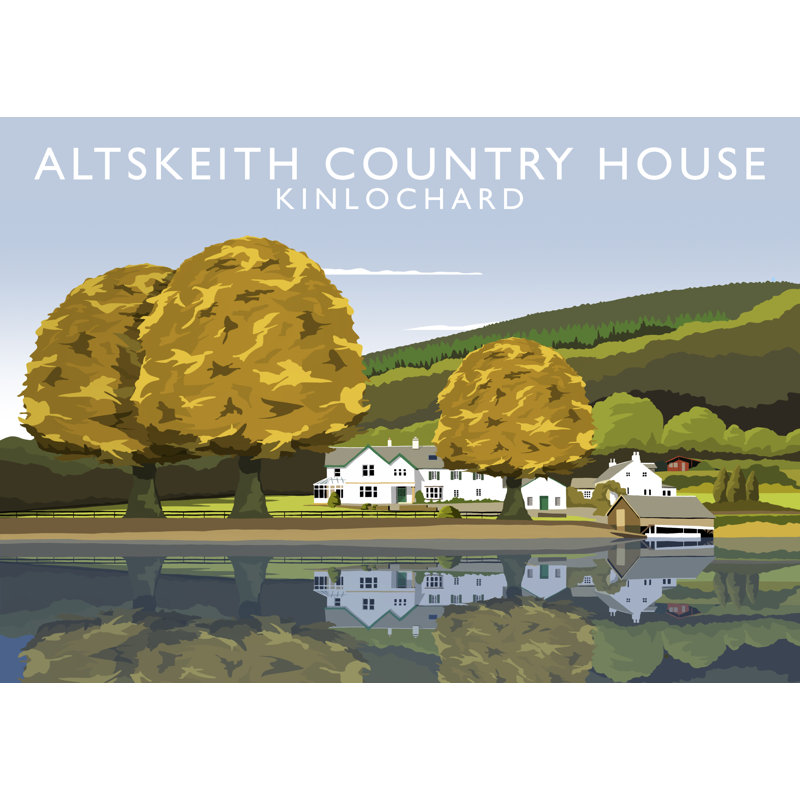 Altskeith Country House by Richard O'Neil - Print, Unframed, 30 cm H x 40 cm W x 1 cm D