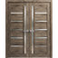 Portes françaises à panneaux en bois Quadro