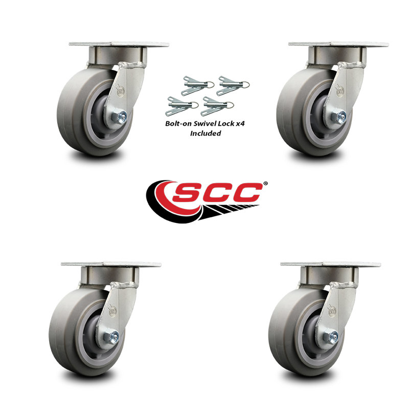 Kingpinle Thermoplastic Swivel Caster