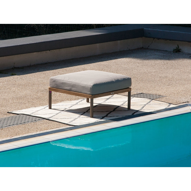 Remie 75cm Wide Teak Patio Sofa with Cushions