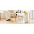 Kitchen Island With Extendable Dining Table For 4-6 Persons, White, Double Storage, Power Outlet, 2 Drawers, Side Shelves, Modern Chic 82.7 Inch 2-6, White Wood Grain, Double 1 Port, Type-C-1113668510