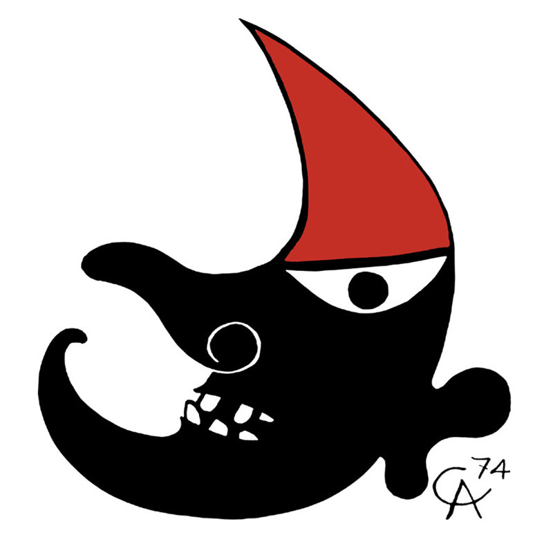 Moon, 1973, 17" H x 15" W