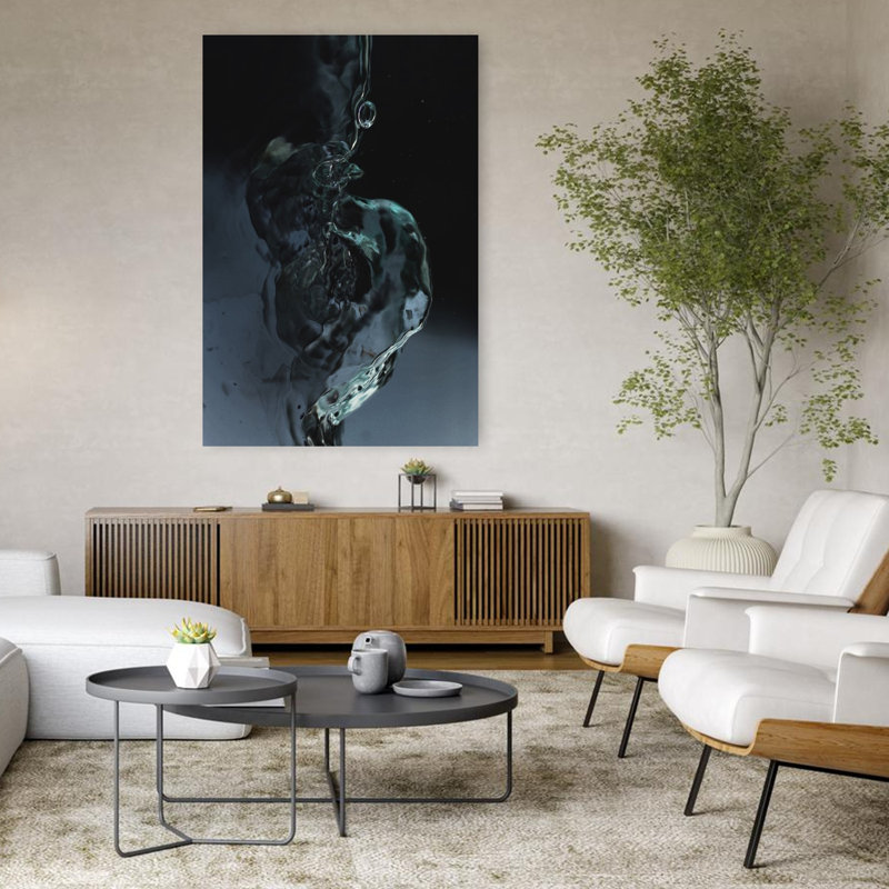 Art contemporain contemporain abstrait, H 48 po x l 32 po