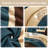 Phoebe Multi-colored Microfiber Modern & Contemporary 8 Piece Comforter Set-1608552008