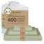 Ensemble de draps 100% coton égyptien 400 fils Threadmill-1128051574-1128051561
