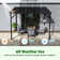 10'W X 8'D  Manual Slope Patio Awning In Black