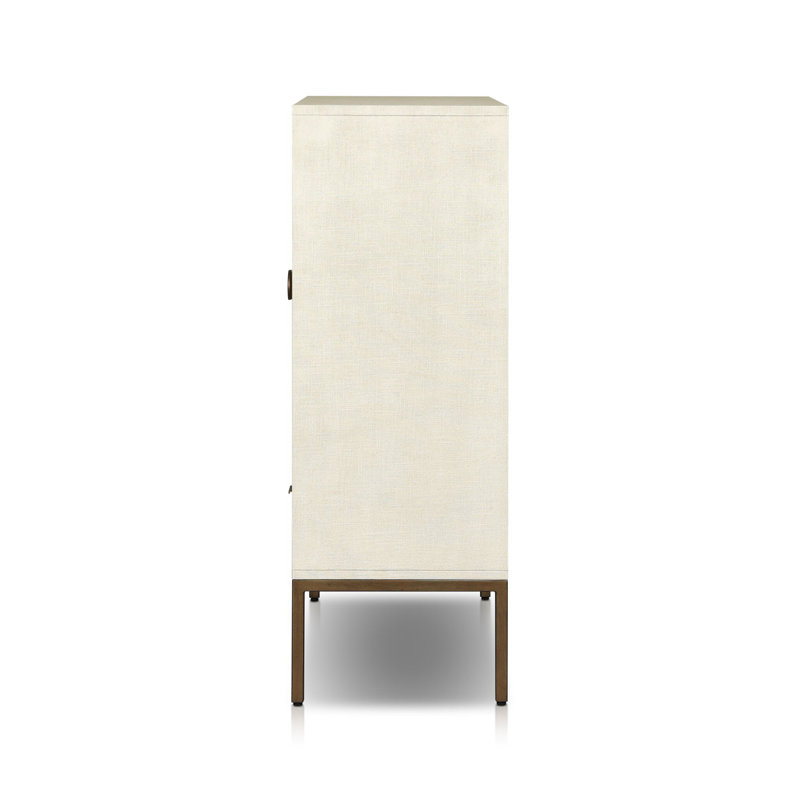Cressida Bar Cabinet, White/Neutral