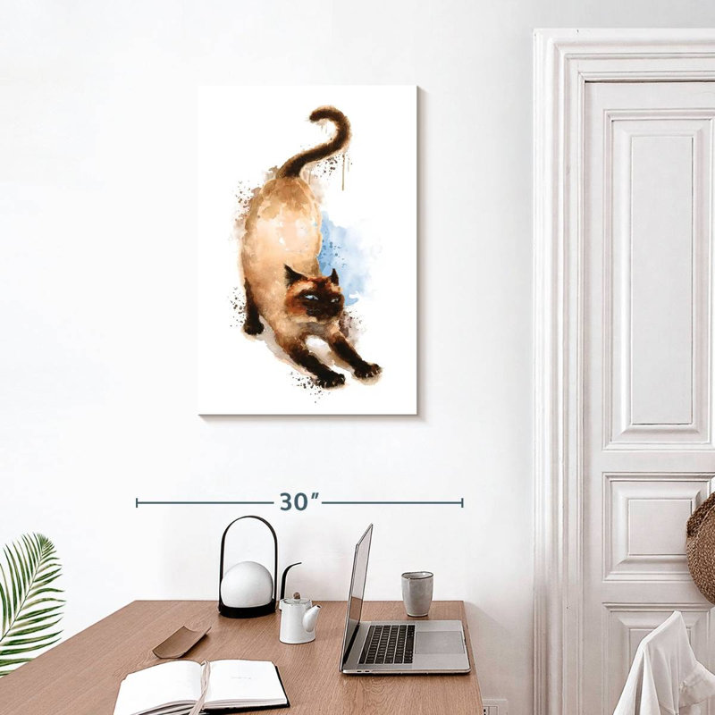 Siamese, 30" H x 20" W