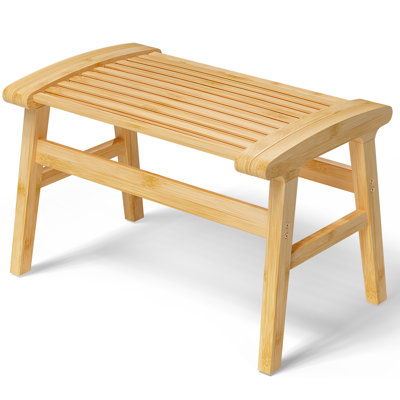Chaise de douche pour douche d'initiés, banc de douche en bambou avec grand tabouret de douche antidérapant pour personnes âgées, siège de douche robuste, capacité de 350 lb pour la salle de bain et le salon