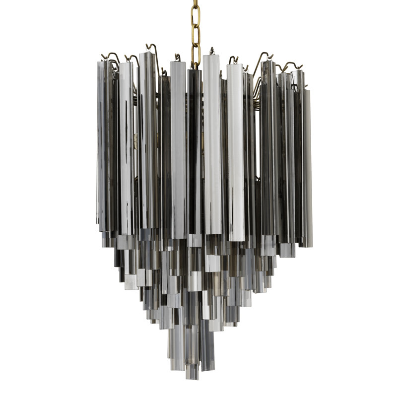 Lustre 4 lumières Salerno, Nickel