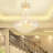 Ellisse 24" Crystal 8 - Light Dimmable Empire Chandelier
