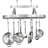 Handcrafted French Oval Ceiling Pot Rack-9833845-9833851