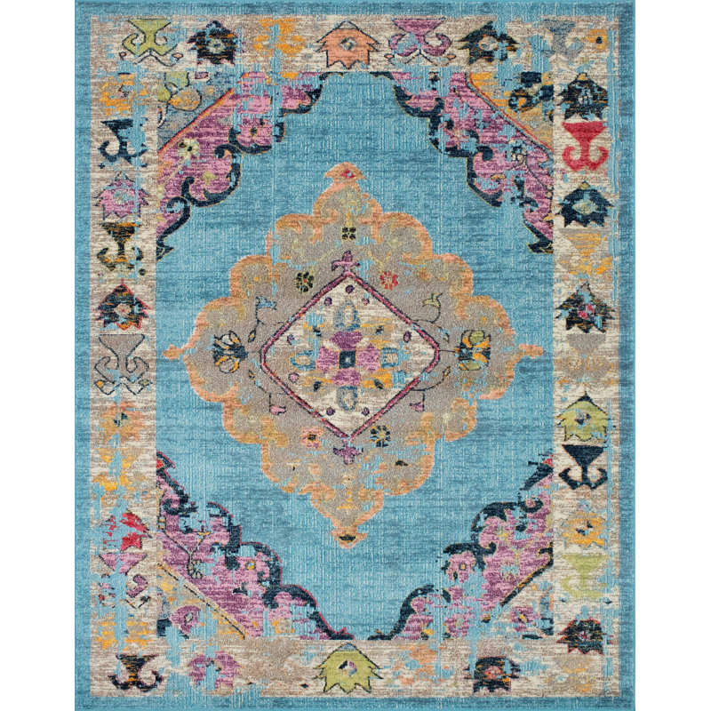 Larrick Oriental Indoor Rug, Rectangle 8'10" x 12'