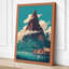 Mountain by Turquoise Waters Coastal 1 Piece Wrapped Canvas Wall Art-751643470-751643474