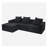 Convertible Modular Sectional Sofa Set Popular Microfiber Fabric Compression Sofa
