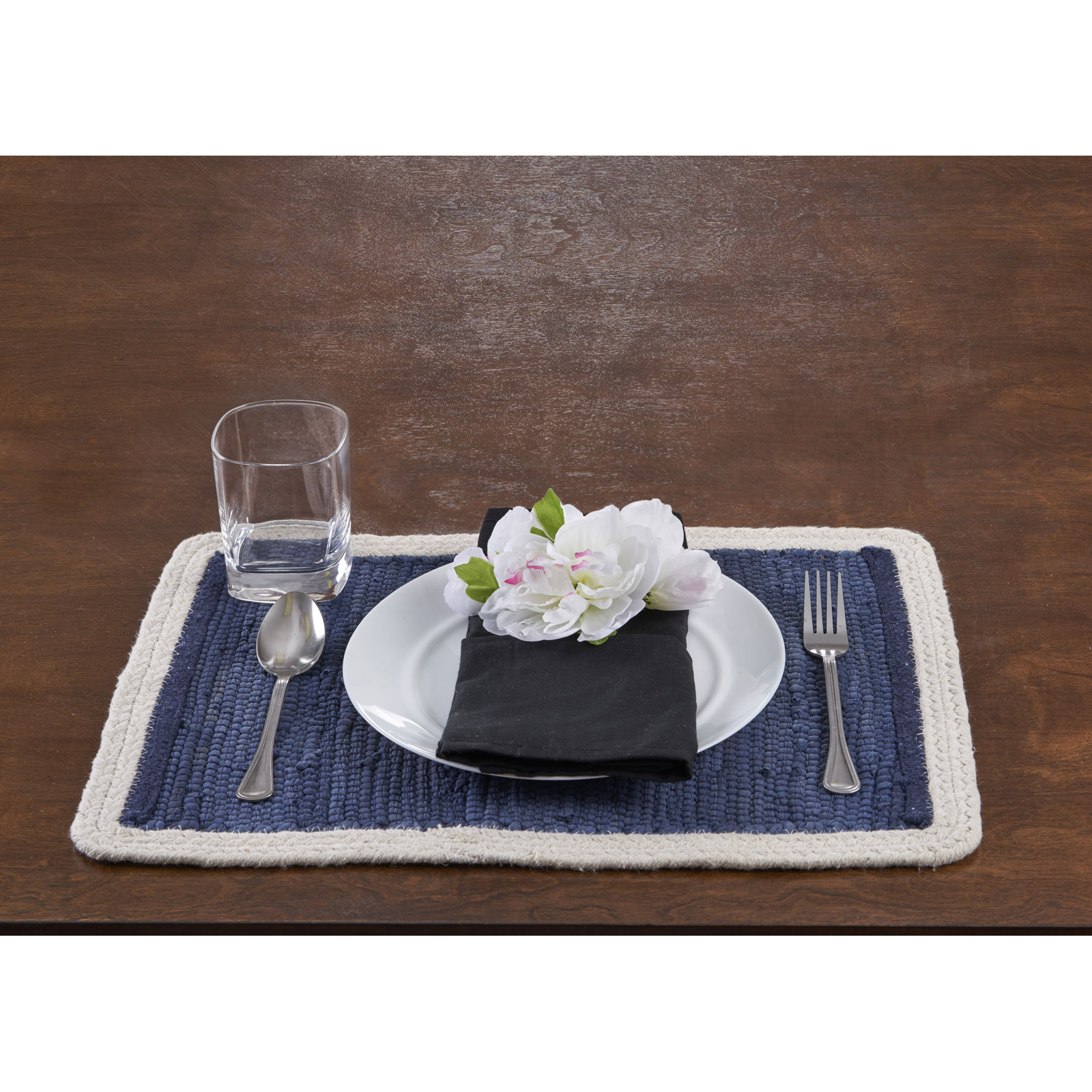 Bordered Placemat, Navy