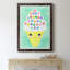 Ice Cream Alphabet - cadre photo, impression sur toile-61354136-61354140