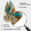 Or et turquoise, encre fluide en marbre I - art mural unique en forme de marbre, impression d'art asymétrique moderne sur métal-105584256