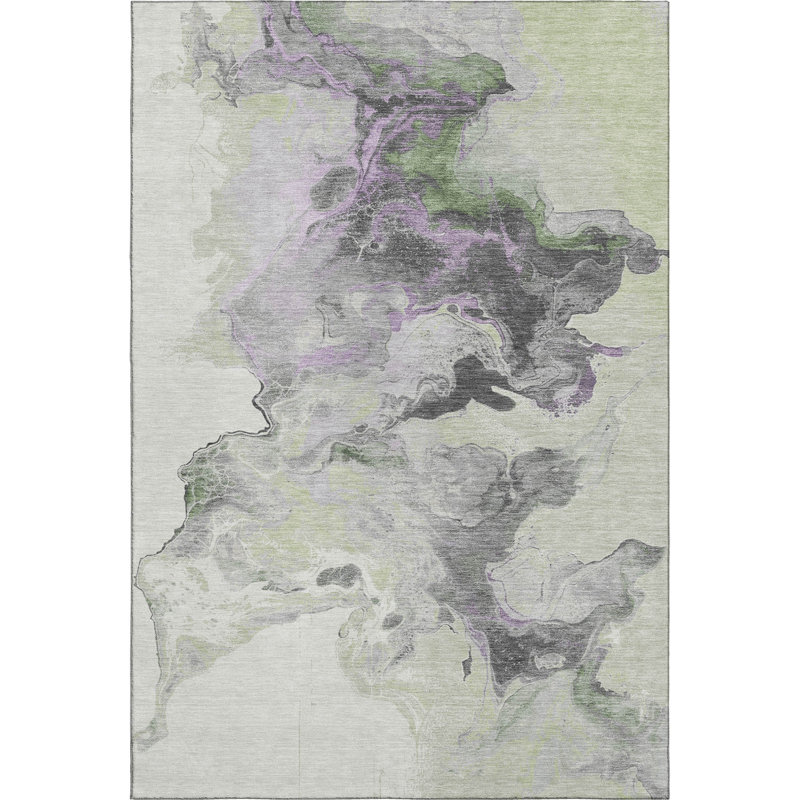 Premium Machine Washable Mehara AMF1688 Abstract Rug, Rectangle 8' x 10'