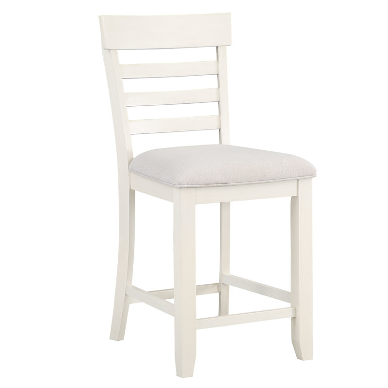 Tabouret de comptoir 24 po Knauss, Blanc lait / crème