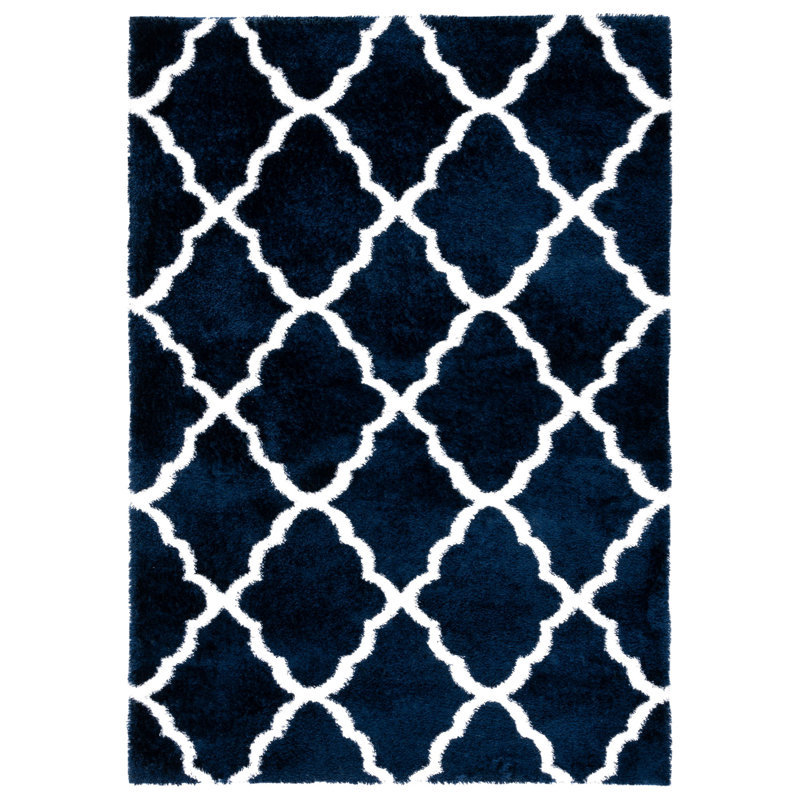 Danesha Tahoe Shag Performance Geometric Rug, Rectangle 5' x 7'