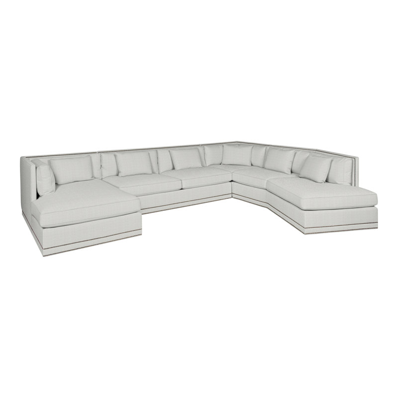 Michael Weiss 4-Piece Steadman II Sectional, Callaloo Cotton, Yes