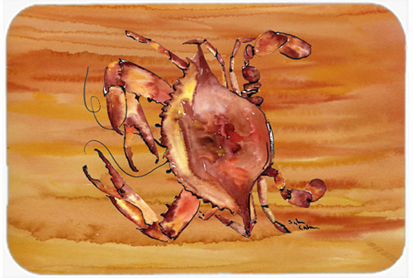 Orange Crab Glass Cutting Board