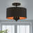 Bradhurst Fabric Semi Flush Mount