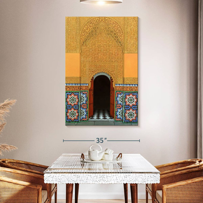 Aime Door Marrakech, 51" H x 34" W