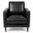 Cuir véritable noir sélectionné