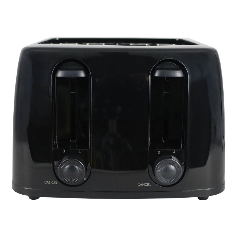 Igenix 4 Slice Toaster Black, Black
