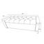 Banc de rangement pour chambre 48 po avec charnière, accoudoirs rembourrés en faux lin pour chambre à coucher, salon, vestibule, gris, design traditionnel américain, forme rectangulaire, siège mi-moelleux, rangement interne, carré