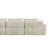 Boneless Green Corduroy L-shaped Sectional Sofa With 1 Ottoman-324074566