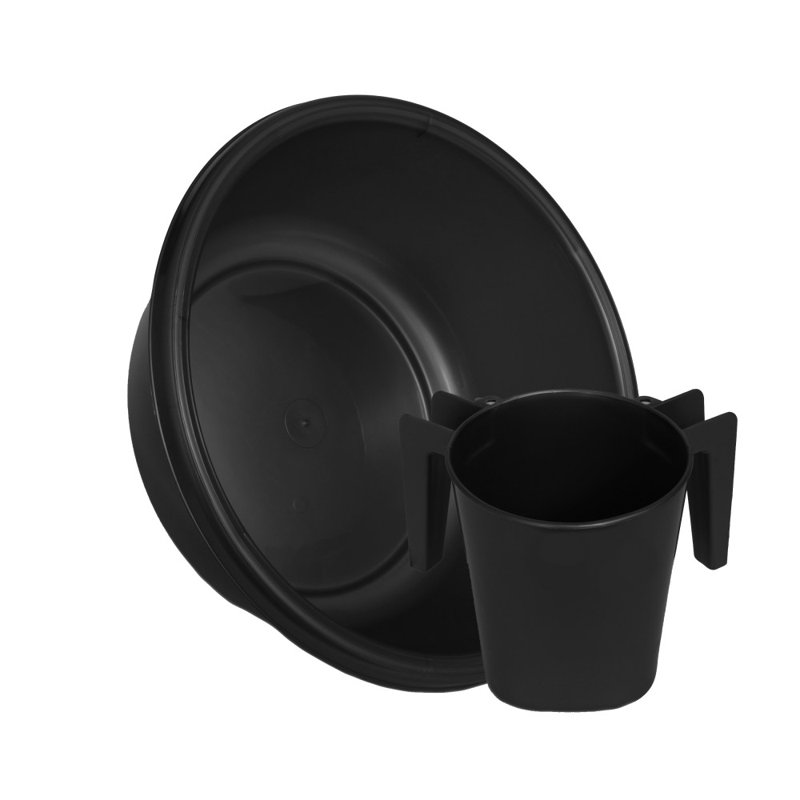 Ensemble de lavabo carré Meilisia, Noir