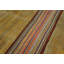 Striped Vintage Mid Century Modern Extra Long and Narrow Braided American Hallway Runner Rug