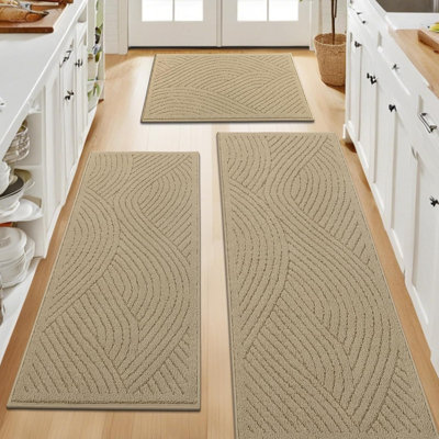 Non-Slip Kitchen Rug Set of 3