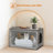 19.7" Rattan Cat Litter Cabinet -1530387459