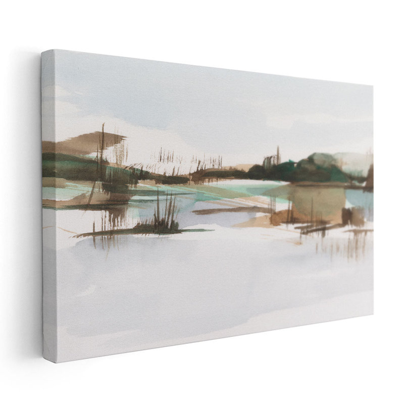 Marsh Reeds II - reproduction d'art sur toile, H 20 po x l 30 po