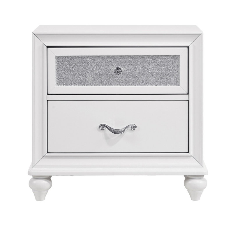 Bellafonte 25.25'' W Nightstand, White