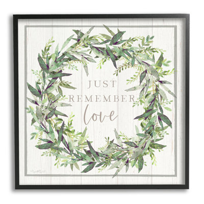 Bordure de couronne botanique Just Keep Love