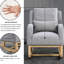 Fauteuil à bascule moderne à dossier haut avec coussin lombaire et poches latérales Modern