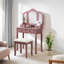 Ensemble coiffeuse et tabouret en bois Sanlo-1367247687