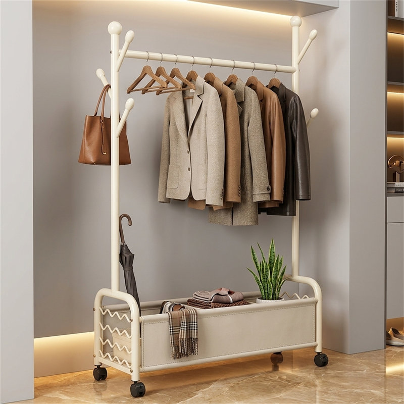 Porte-armoire pleine longueur pour la chambre à coucher, White